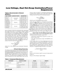 MAX5905ESA+T Datasheet Page 17