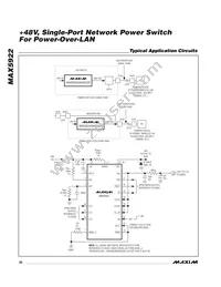 MAX5922BEUI+T Datasheet Page 20