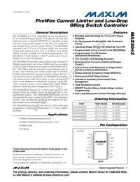 MAX5943BEEE+T Datasheet Cover