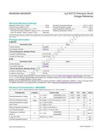 MAX6006BEUR-T Datasheet Page 2