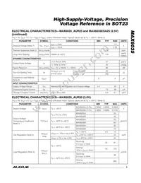 MAX6035ESA25+T Datasheet Page 3