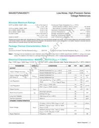 MAX6070BAUT12/V+T Datasheet Page 2