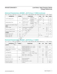 MAX6070BAUT12/V+T Datasheet Page 3