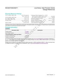 MAX6071AAUT30+ Datasheet Page 2
