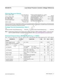 MAX6079ALA25+ Datasheet Page 2