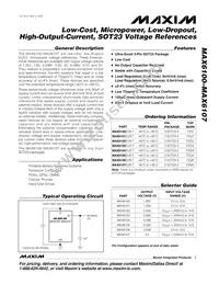 MAX6105EUR+TG075 Datasheet Cover