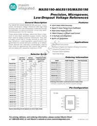 MAX6198CESA+TG002 Datasheet Cover