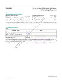 MAX6226ALA25+ Datasheet Page 2