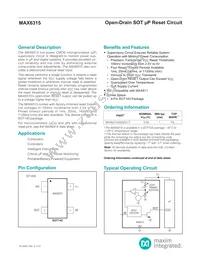 MAX6315US44D4+T Datasheet Cover