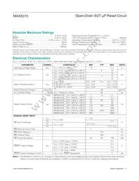 MAX6315US44D4+T Datasheet Page 2