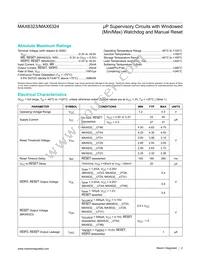 MAX6324HUT31+ Datasheet Page 2