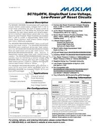 MAX6383LT16D1+T Datasheet Cover