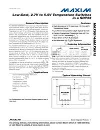 MAX6515UKP105+ Datasheet Cover