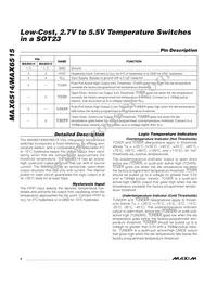 MAX6515UKP105+ Datasheet Page 4