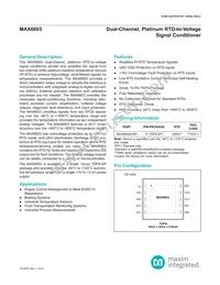 MAX6603ATB+ Datasheet Cover