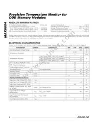 MAX6604ATA+TW Datasheet Page 2