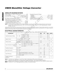 MAX660CSA-T Datasheet Page 2