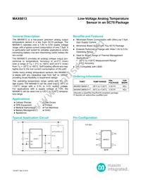 MAX6613MXK+B5B Datasheet Cover