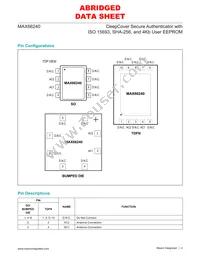 MAX66240ISA+ Datasheet Page 4