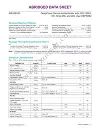 MAX66242ETB+T Datasheet Page 2