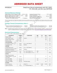 MAX66242ISA-A+T Datasheet Page 2