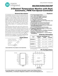 MAX6639FATE+ Datasheet Cover