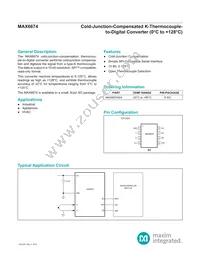 MAX6674ISA+T Datasheet Cover