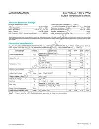 MAX6676AUT5+T Datasheet Page 2