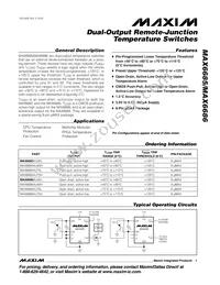 MAX6685AU75L+T Datasheet Cover