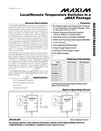 MAX6687AU75L+T Datasheet Cover