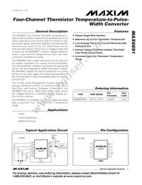 MAX6691MUB+T Datasheet Cover