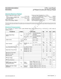 MAX6804US46D2+ Datasheet Page 2