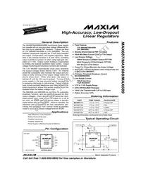 MAX688ESA+T Datasheet Cover