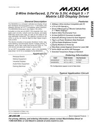 MAX6953EAX+T Datasheet Cover