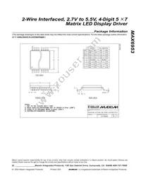 MAX6953EAX+T Datasheet Page 23