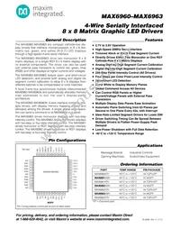 MAX6963ATH+T Datasheet Cover
