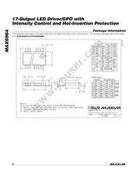 MAX6964ATG+T Datasheet Page 22