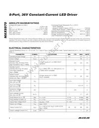 MAX6970AUE+T Datasheet Page 2