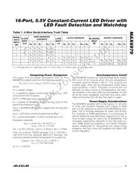 MAX6979AUG+T Datasheet Page 9