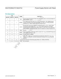 MAX701ESA+G002 Datasheet Page 4