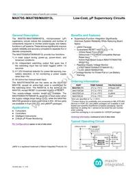 MAX706C/D Datasheet Cover