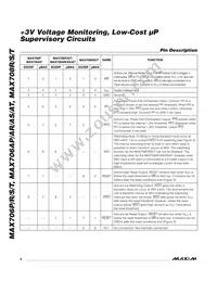 MAX708SCPA+ Datasheet Page 6