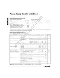 MAX709LESA+TG002 Datasheet Page 2