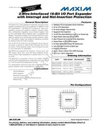 MAX7312AWG+T Datasheet Cover