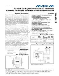 MAX7316AEE+T Datasheet Cover