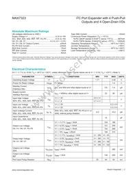 MAX7323ATE+T Datasheet Page 2