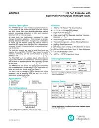 MAX7324ATG+T Datasheet Cover