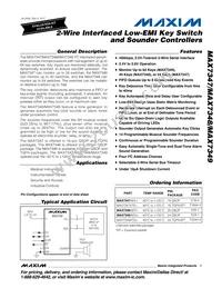 MAX7347ATE+T Datasheet Cover
