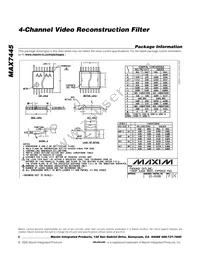 MAX7445EUD+T Datasheet Page 8