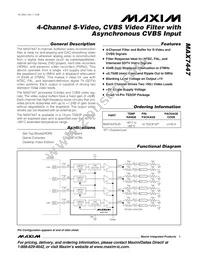 MAX7447EUD+T Datasheet Cover